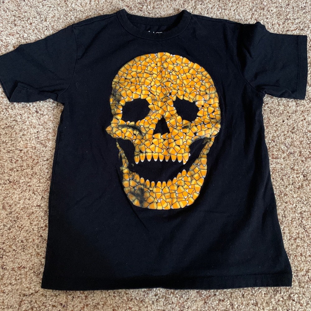 Candy corn skull t-shirt